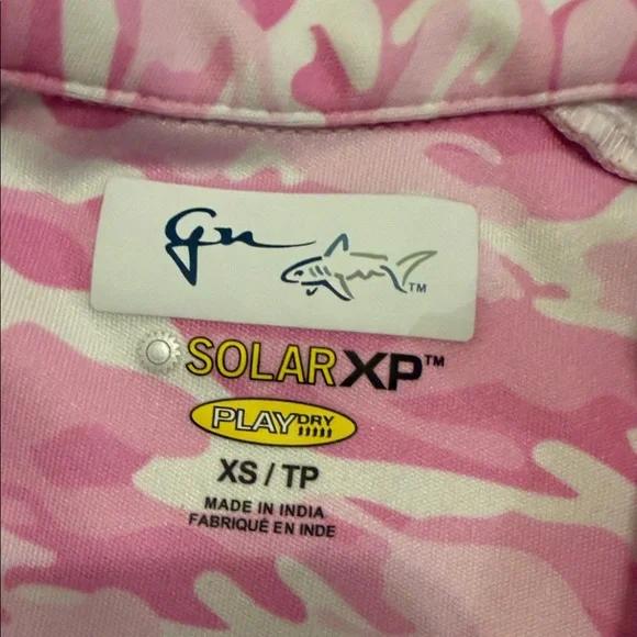 Greg Norman Collection Pink Camo Long Sleeve Top - Picture 2 of 6